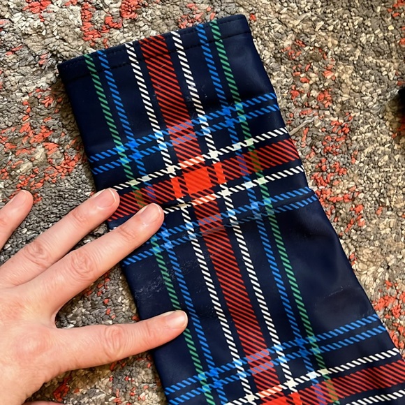 Blackmilk Tartan Navy Toasties (S) - Picture 5 of 6